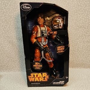 Disney Store Star Wars 15" Talking Luke Skywalker w/lights & sounds
